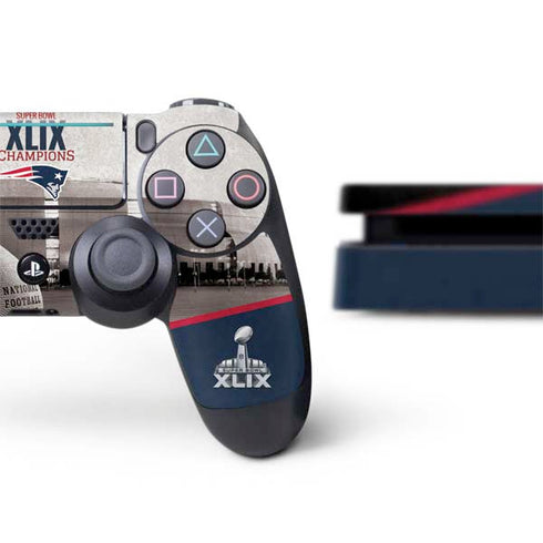 NFL Patriots Super Bowl XLIX Champs PS4 Slim Bundle Skin